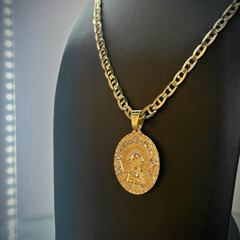 Cadena Valentino con Dije santa barbara